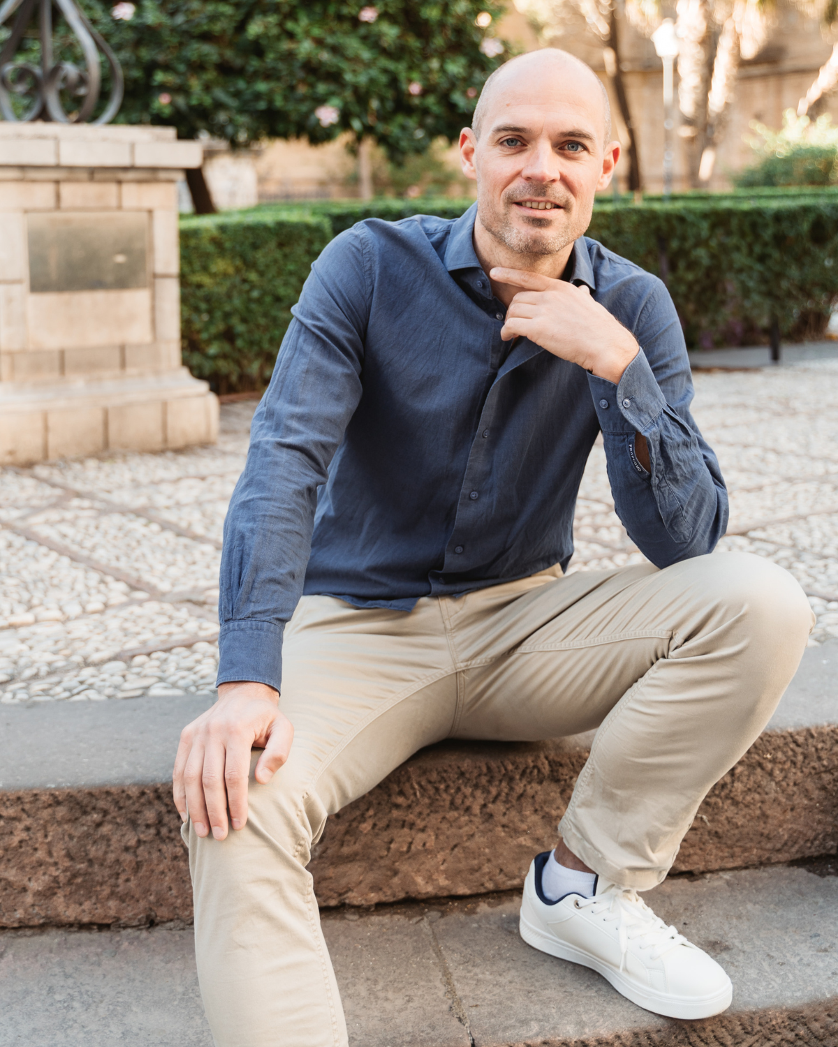 Christian de Cock, aankoopbegeleider bij Espacio360, in het centrum van Málaga