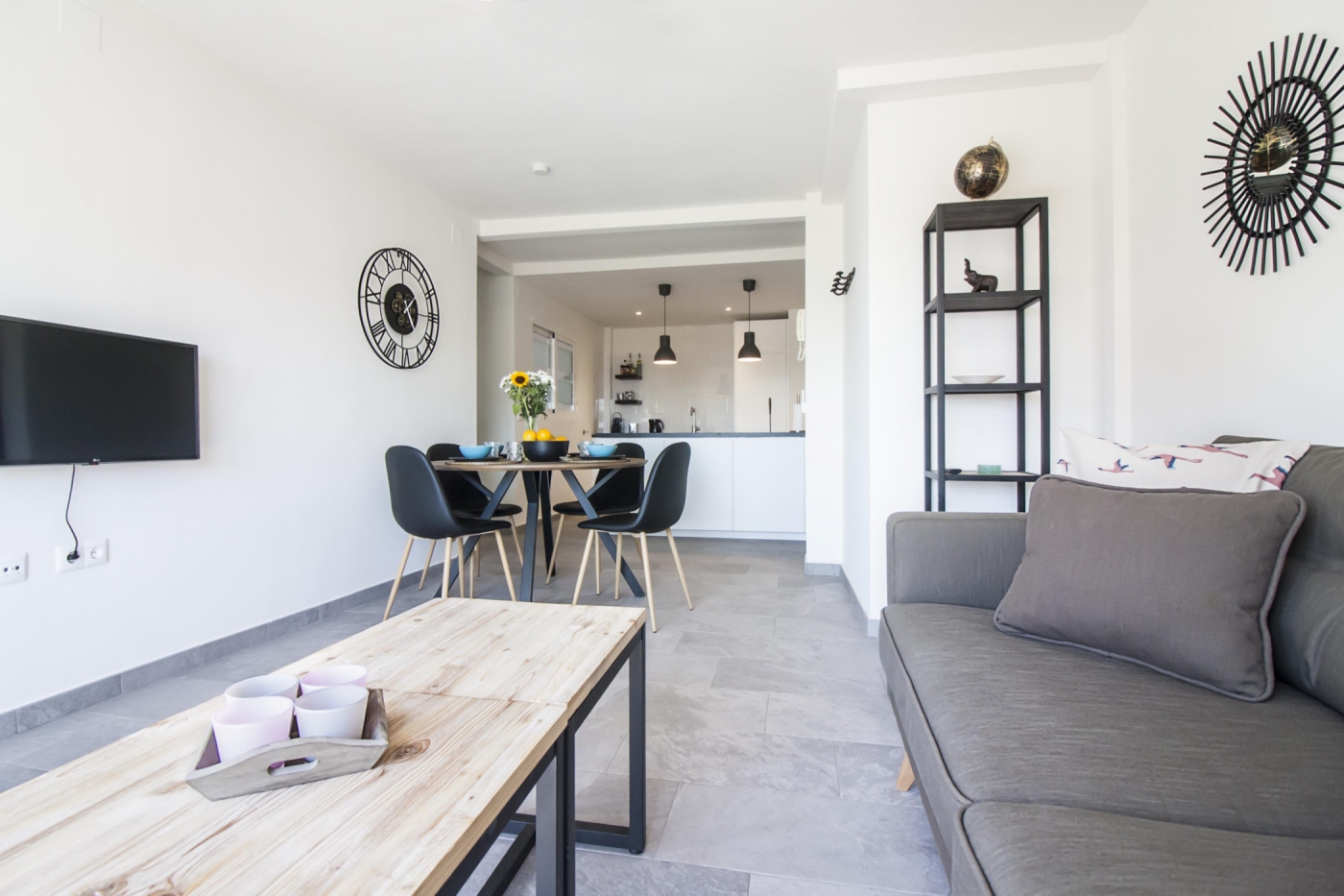 Woonkamer appartement Trinidad, opgeleverd